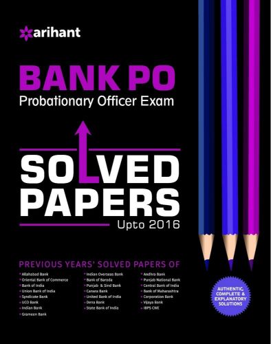 Arihant BANK PO Probationary Officer Exam Solved Papers 